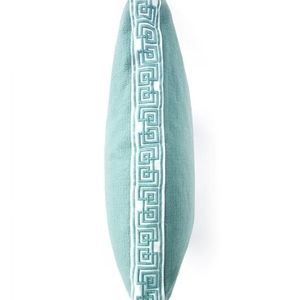 Southern Living Greek Key Gusseted Square Pillow